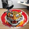 1pc Tiger Face Chair Carpet for Office Non-Slip, Lightweight, Machine Washable Rug for Office, Room - Holiday Decoryy251016022