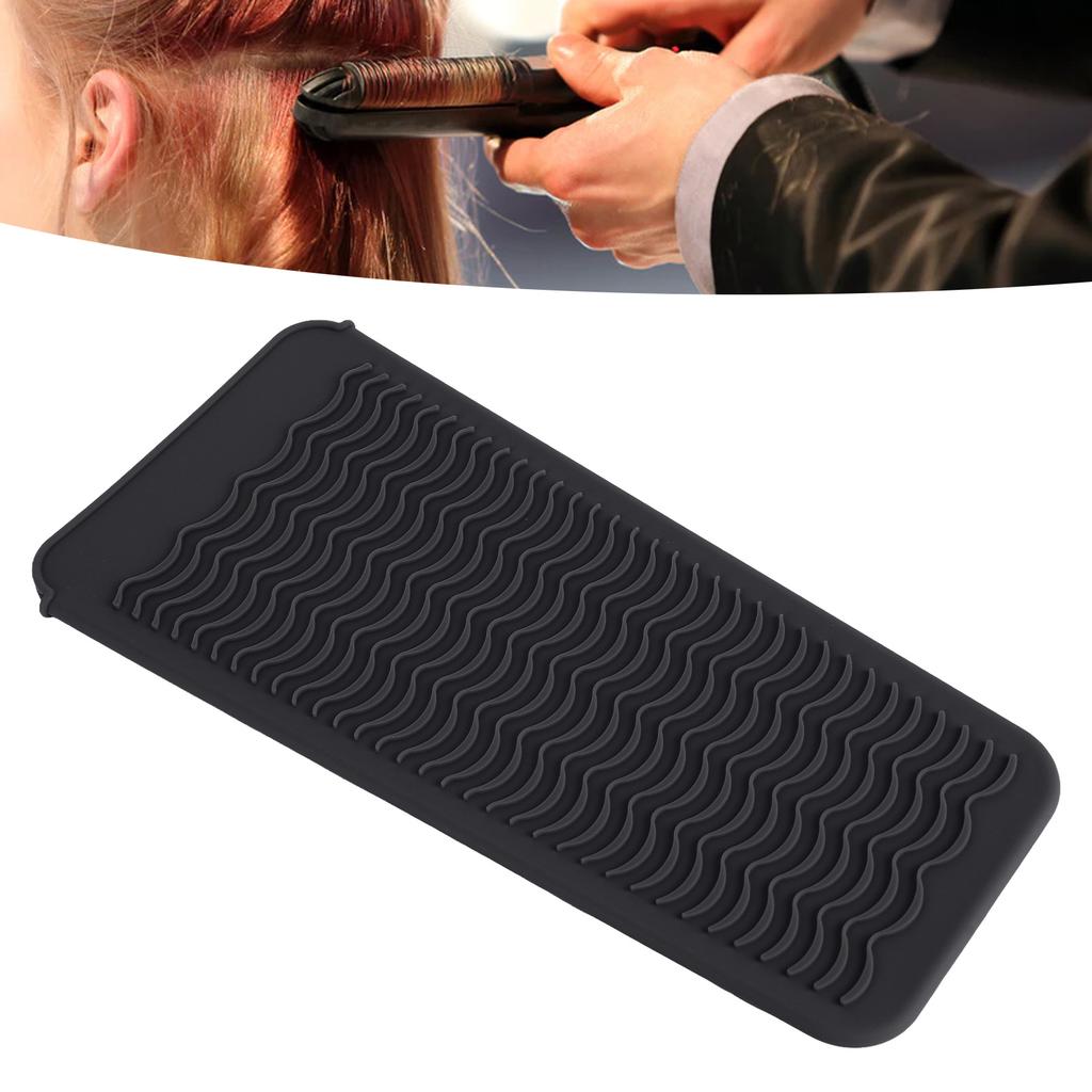 Heat Resistant Silicone Pouch Hair Styling Shaving Tool Anti Slip   Storage Bag Curling Iron Holder