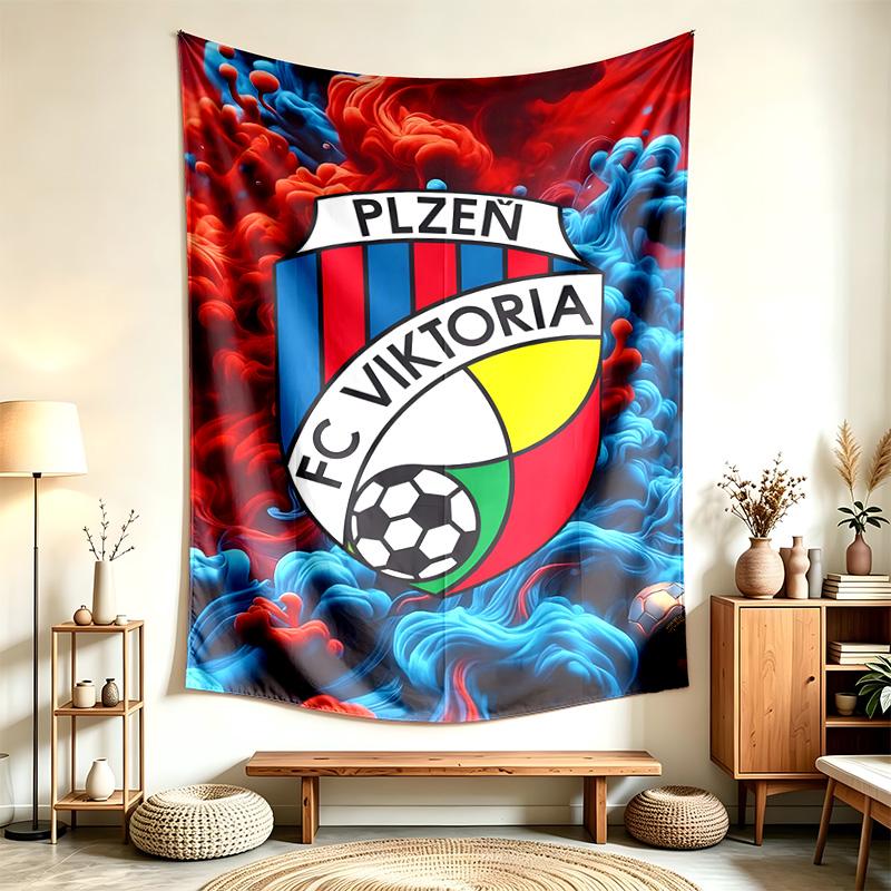 FC Viktoria Plzen  (1) Tapestry Suitable For Decorating Homes Dorms And Bedrooms Soft To The Touch And A Perfect Gift For Friends And Family