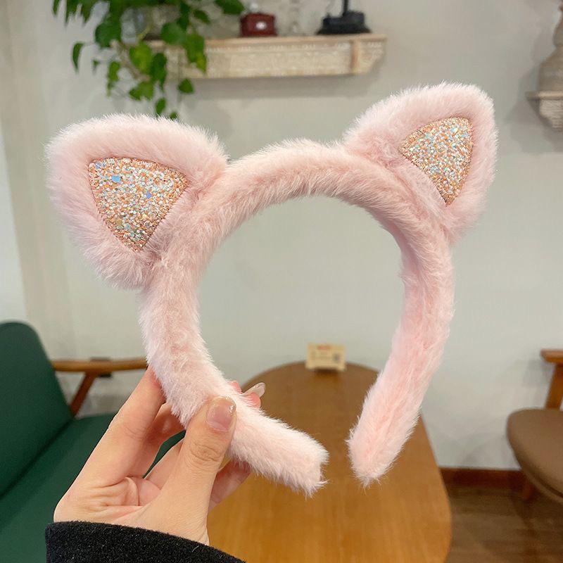 Adorable 2024 Cartoon Hair Tie & Plush Headband Set for Women - Cute Hair Accessories & Gift