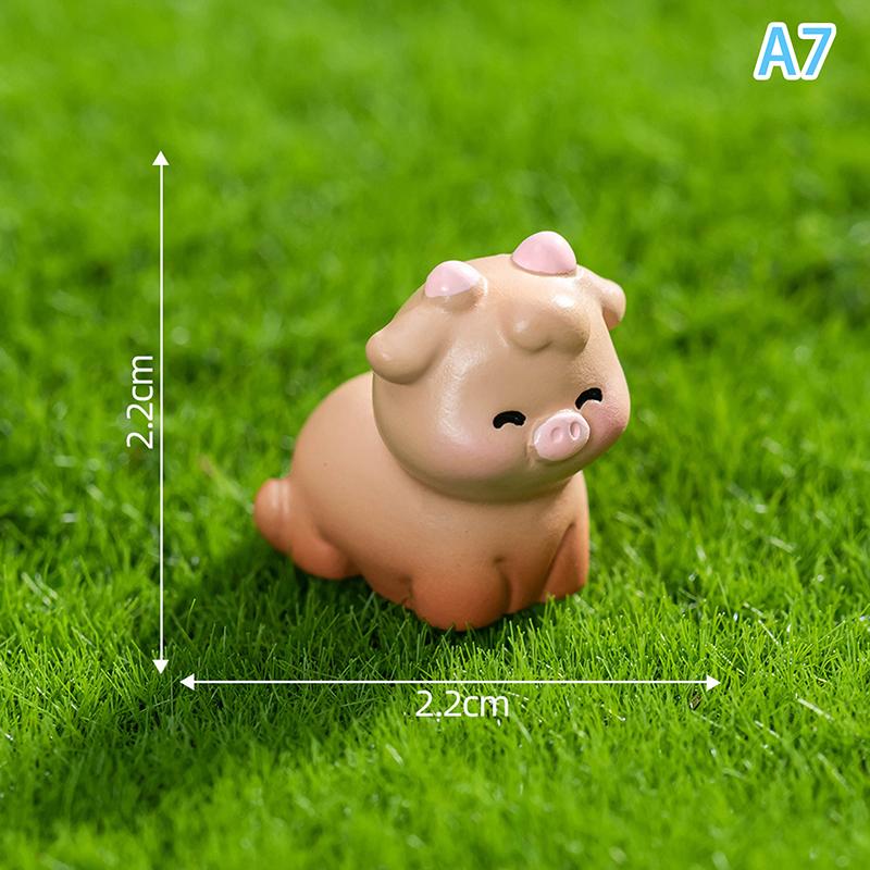 Figurines Miniatures Cute Small Tree Potted Micro Landscape Ornaments For Home Decorations Office Desk Accessories