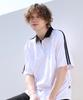 Yosemiti Raglan Rugby Collar Track Short Sleeve Tee White Yt-305