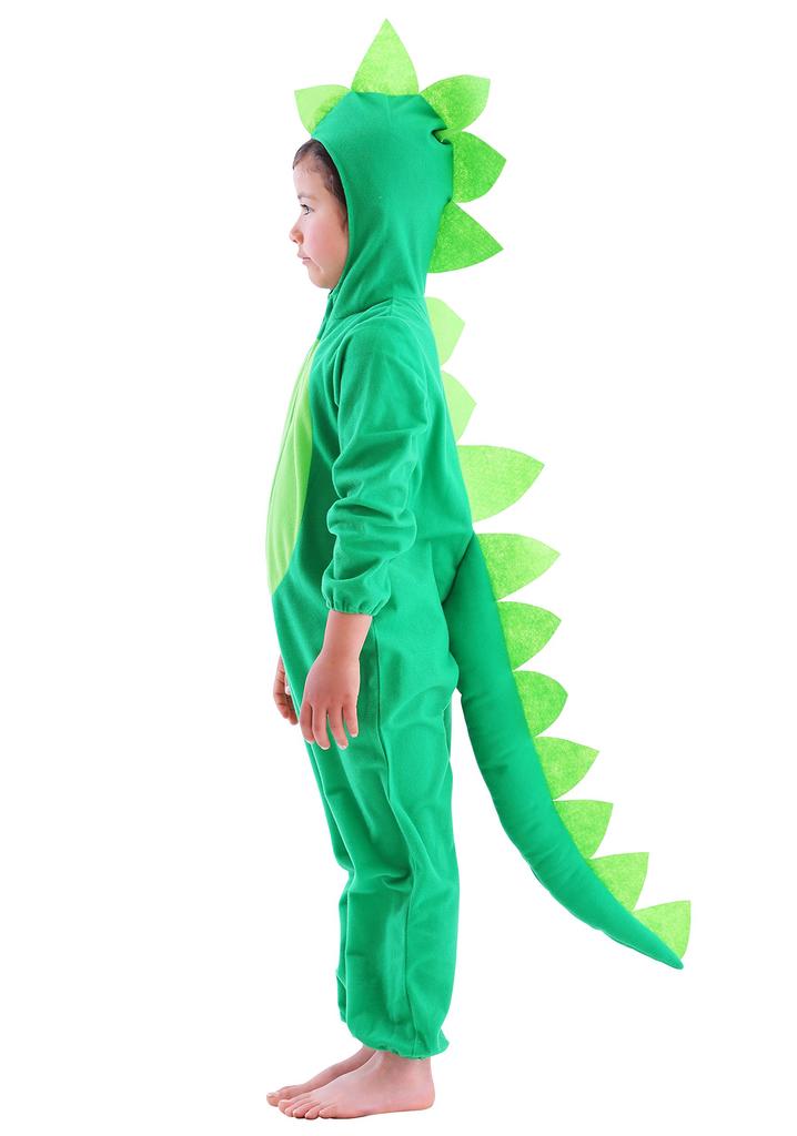 Clearstone Halloween Dinosaur Fighter Cosplay Costume for Green Kids, Boys,