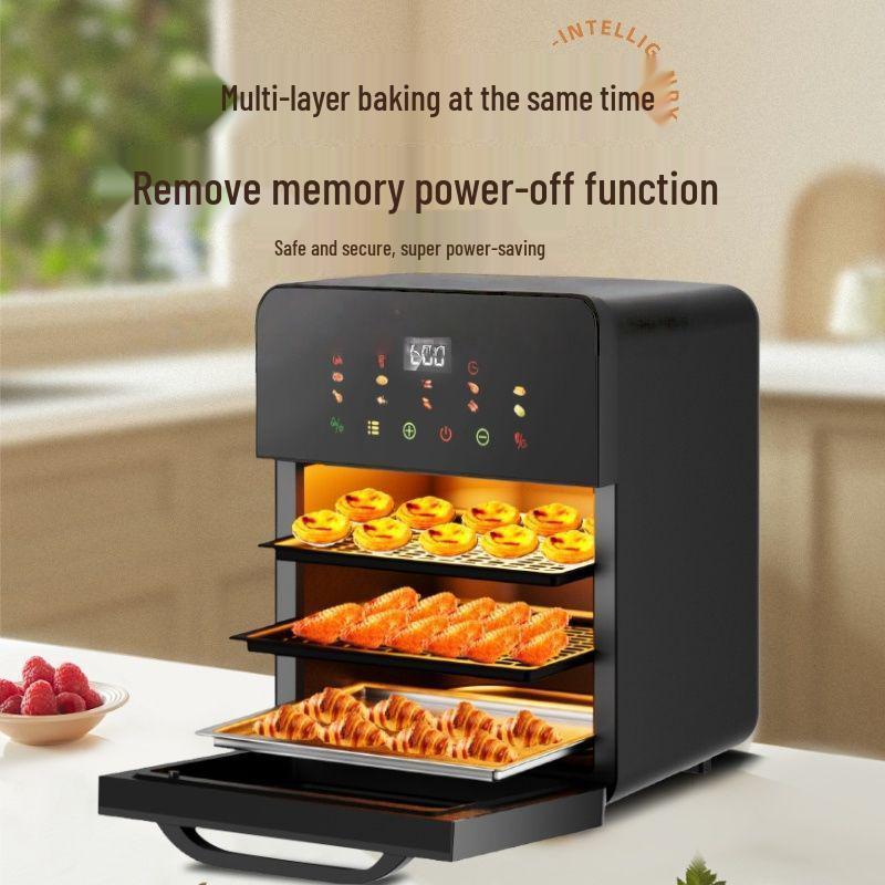 Multifunctional Electric Oven Air Fryer with Visual Window and Large Capacity for Home Baking