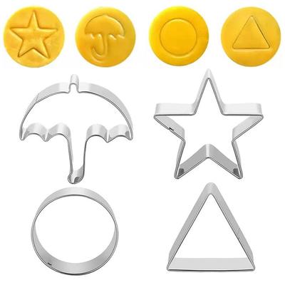 1 buc 100g/set 3D din oțel inoxidabil zahăr tăiere biscuiți matrițe copt biscuiți DIY matrițe ustensile de bucătărie instrumente de lut matrițe biscuiți joc instrumente cadou perfect