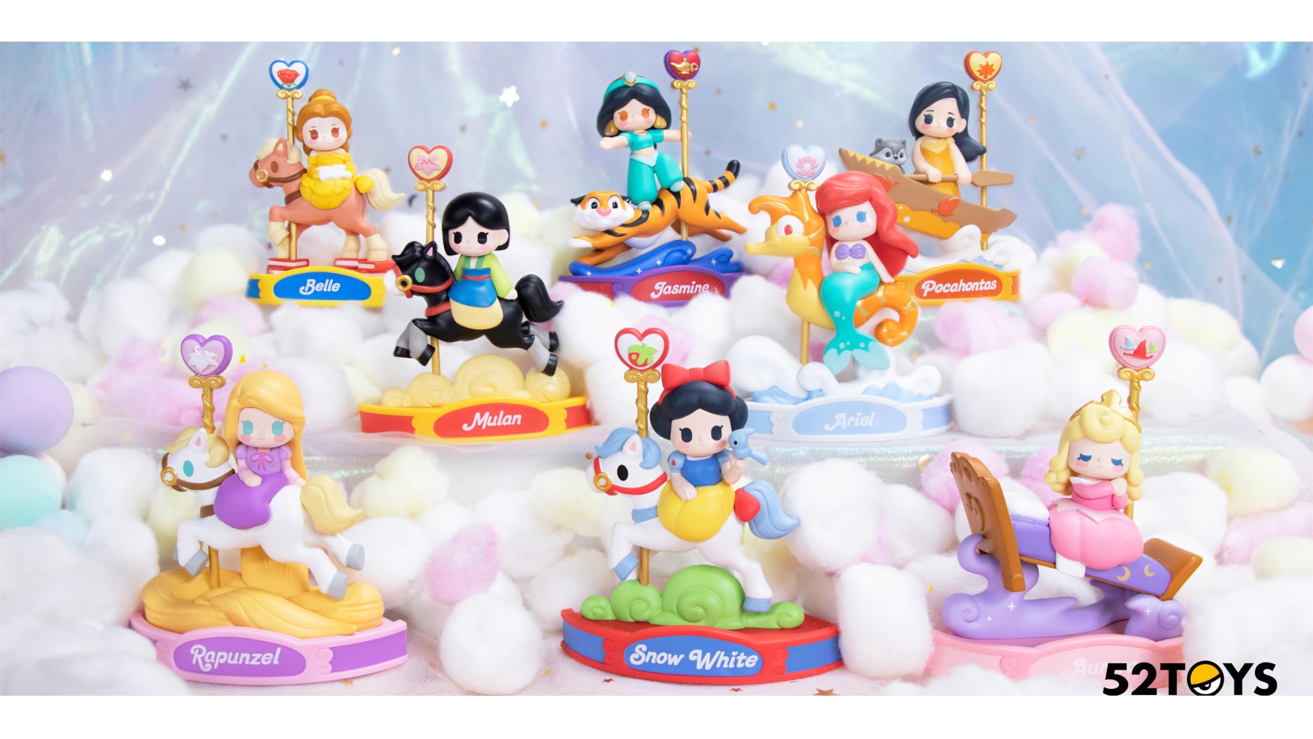 

52TOYS BLINDBOX Коробка карусели Disney Princess, 8 предметов