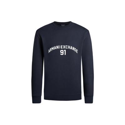 SS24 Letter Print Crew Neck Pullover Long Sleeve Sweatshirt Men Sweatshirt Navy 3DZMLK-ZJ4XZ-1583