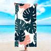 1Pc, Tropical Leaf Pattern Beach Towel, Super Absorbent Lightweight Beach Towel - Sand-Free Quick-Dry Towel, Soft Microfiber