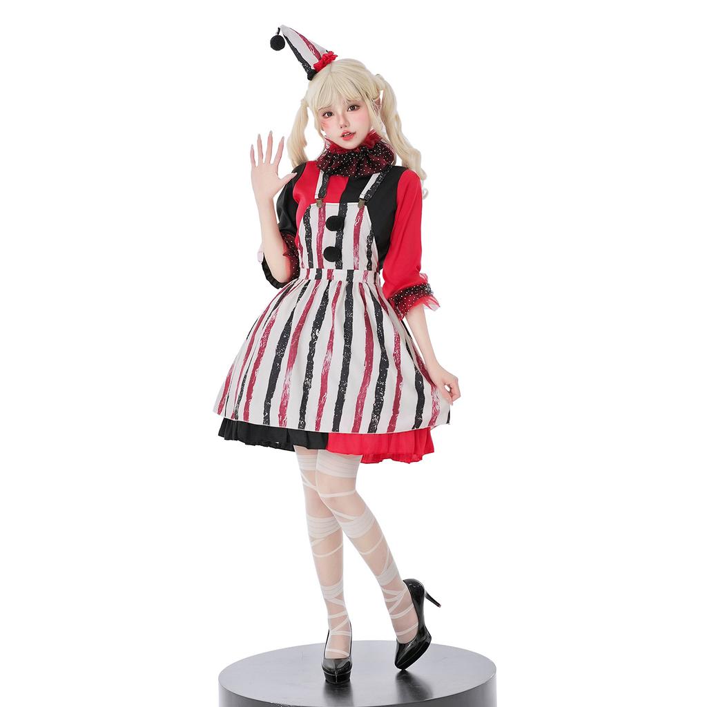 Halloween Costumes Circus Soul Clown Costumes Cos Carnival Funny Dress Up Costumes Stage Performance Costumes