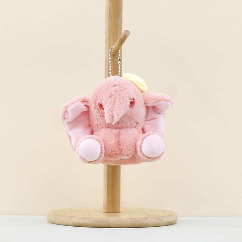 

Cartoon Sweet Elephant Plush Keychain 11cm Cute Animal Soft Toy For Bags And Keys Fuchsia Elephant