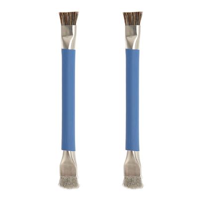 2 Stück Motherboard IC Reinigungsbürste Doppelkopf Antistatische Bürsten für Mobiltelefon Tablet PC