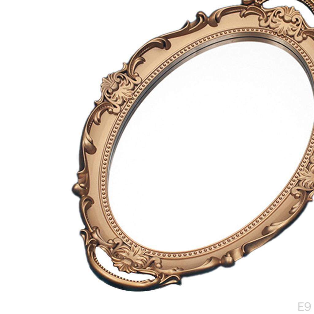 Nordic Retro Mirror Dishes Decorative Tray for Wedding Home Ornament Dessert