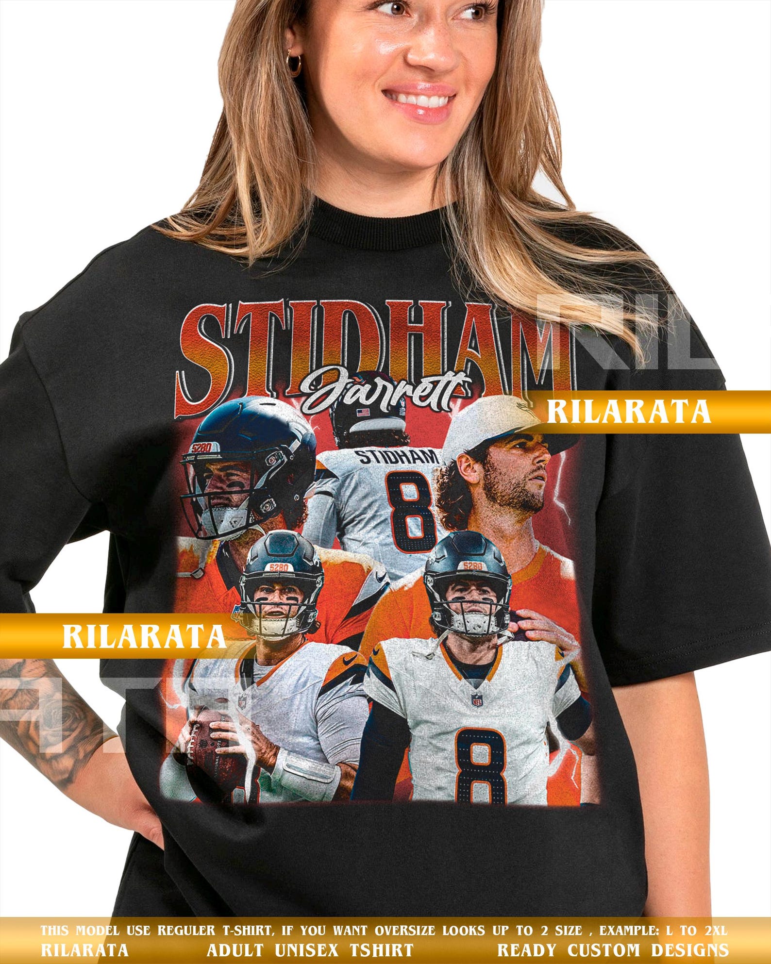 Jarrett Stidham Vintage T-Shirt Gift for Women and Man Shirt Unisex Tee Sport SweaT-Shirt 3XL