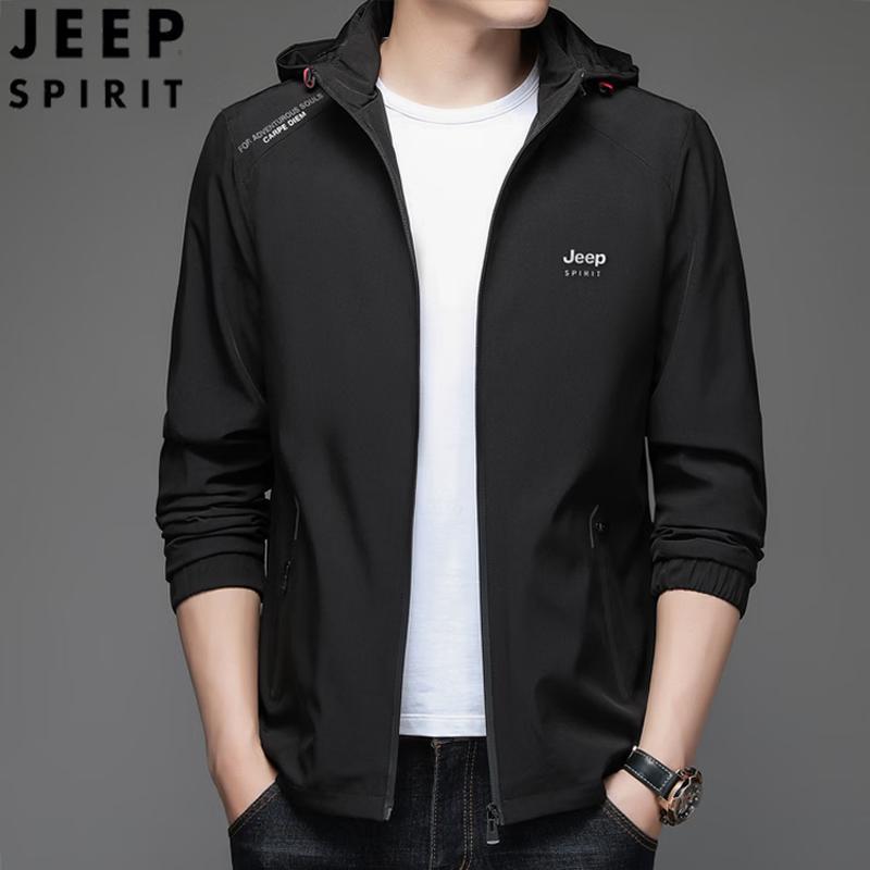 JEEP SPIRIT Men s Windproof Detachable Hood Jacket XL