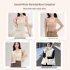 Duocingmao Women's U-Neck Sleeveless Thermal Top with Silk Lining