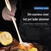 Zhi Shi Edelstahl Suppenkelle mit langem Griff Set
