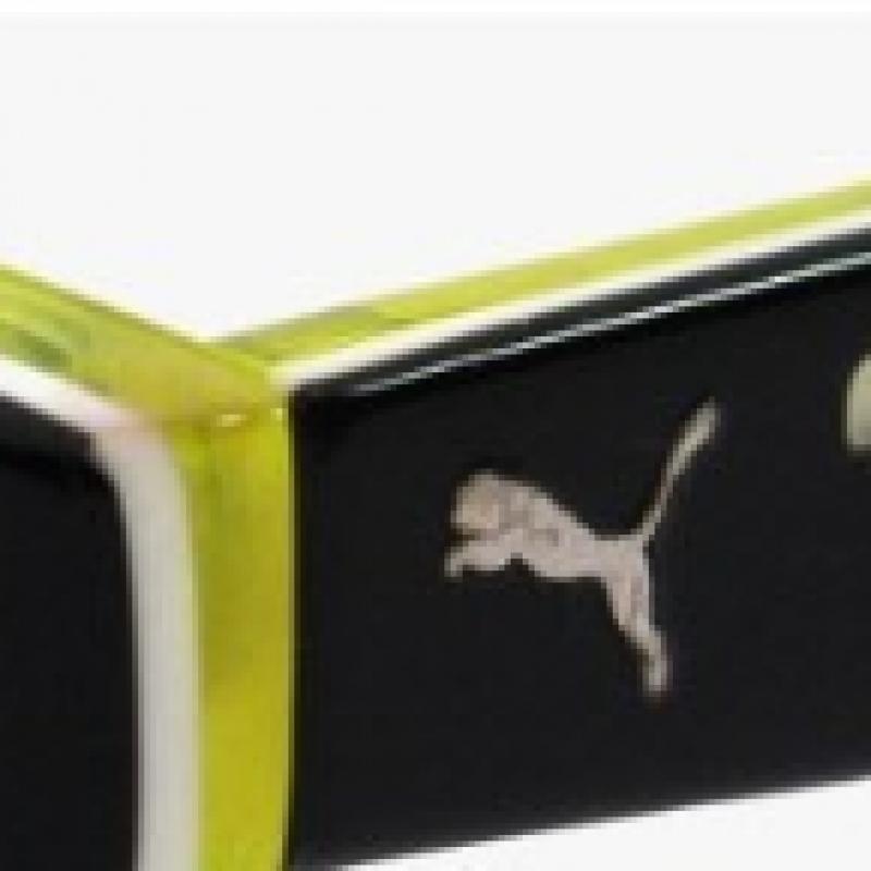 Puma Pu0088sk 001 Ripper Square Horn Rimmed Over Asian Fit Mirror Sunglasses