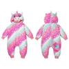 Kids Kigurumi Halloween Costume Romper Roomwear Warm Winter Wear Loungewear Girls Boys Christmas Present Baby Shower Photo Shoot Unicorn Starry Pink