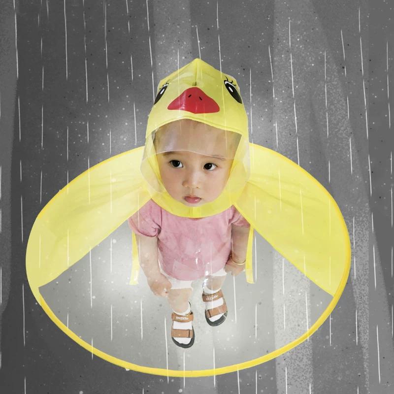 Small Yellow Duck Men's and Women's Children's Rain Coat