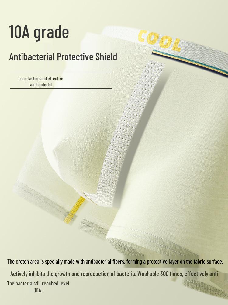 Pure Cotton Antibacterial Boxer Briefs for Adolescent Boys & Teenagers In Middle School