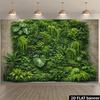 2D Jungle Vertical Living Wall Mixed Tropical Leaves Photo Background Cloth
