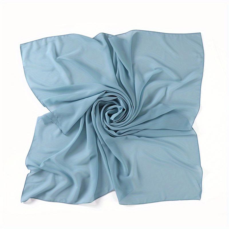 Muslim Chiffon Hijab Scarf for Women Big Solid Color Head Wrap for Women Hijabs Scarves Ladies Muslim Veil Jersey Hijabs Turban