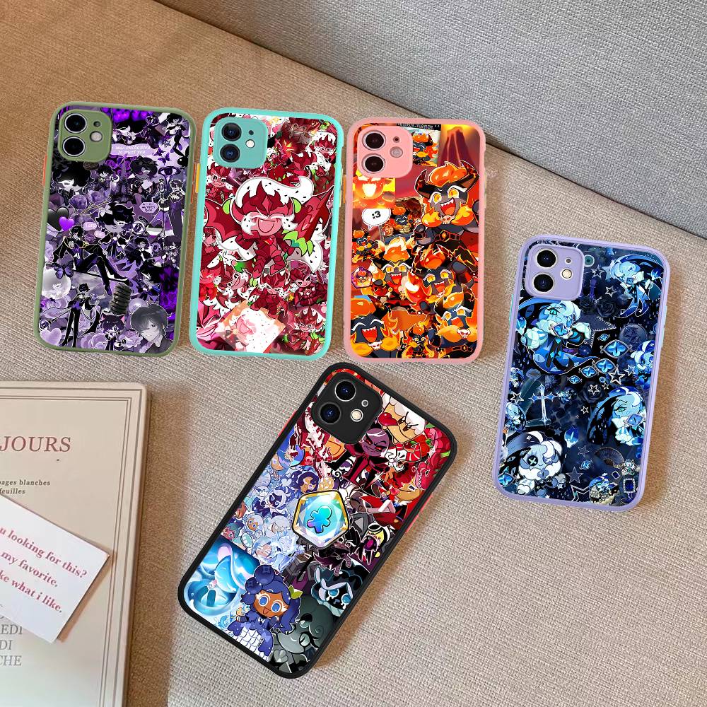 Game Cookie Run Cute Kingdom Phone Case for iPhone 16 15 14 11 12 13 Pro Max X XS Translucent Matte Cover
