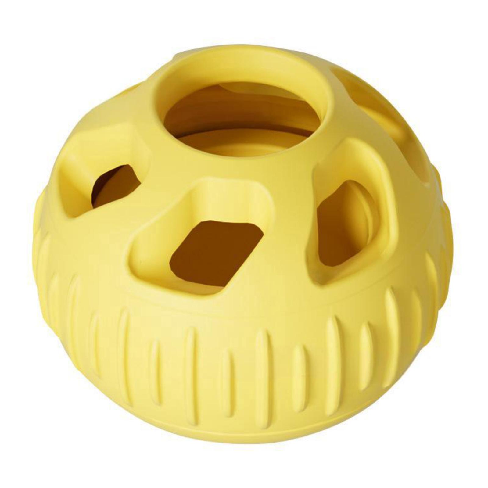 

Pet Silicone Feeding Ball - Pet Food Dispensing Toy Ball one size жовтий
