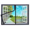 Mosquito Proof Zipper Screen Window Self Installing Non Perforated Mesh with Multiple sizes,Thin Mesh Invisible Gla Curtains
