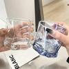 Twist Glass Creative Ins Transparent Irregular Whiskey Beer Glass Crystal Glass Irregular High Appearance Horizontal Water Glass