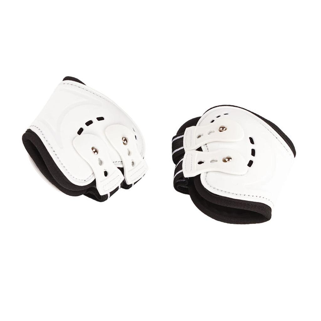 Horse Fetlock Boots Impact Resistant Breathable Horse Hind Leg Boots for Horse Protective Equipment White