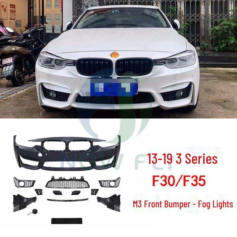 BMW 3 Series (2013-2019) M3 Conversion Kit: Front/Rear Bumpers, Side Bumpers, Hood & Fenders (F30/F35).