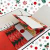 Christmas Card Holder Pull Out Decorative Booklet Waterfall Greeting Card Display for Holiday Birthday School Party Supplies
