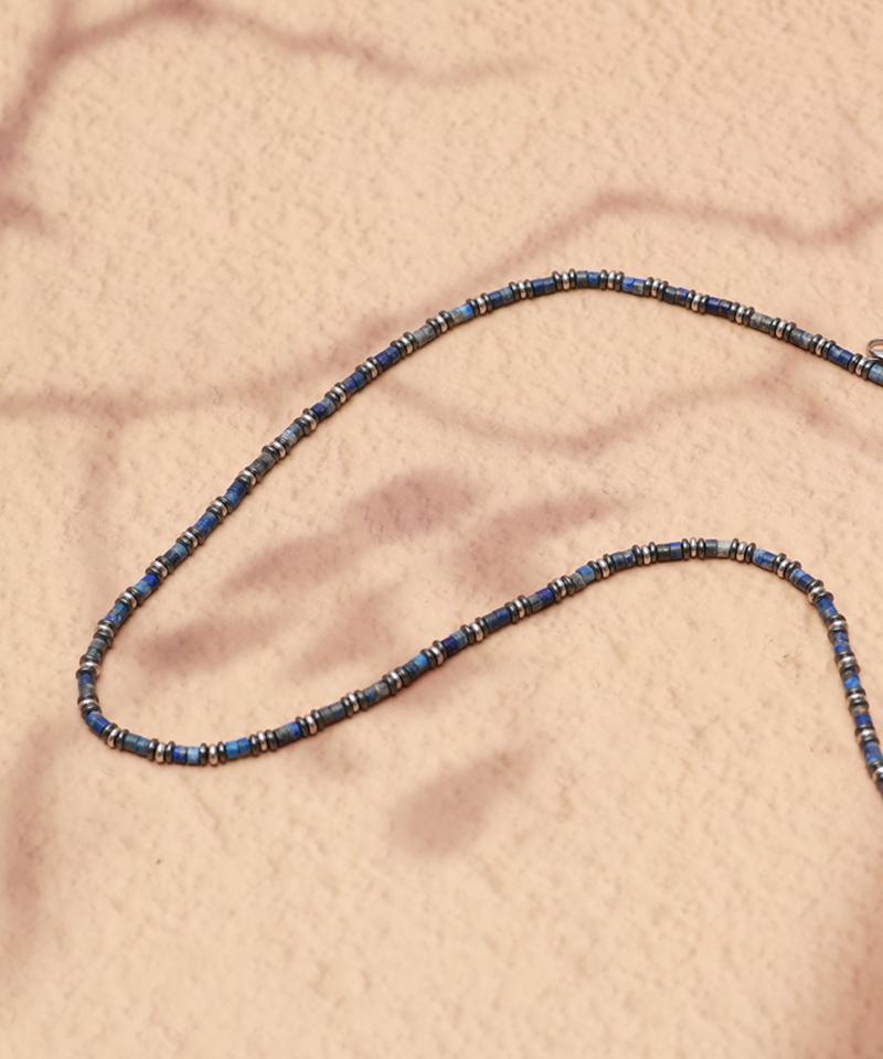 Blancier Rein Lapis Lazuli Bm265N1264 Edelsteinperlen Herren Damen Halskette