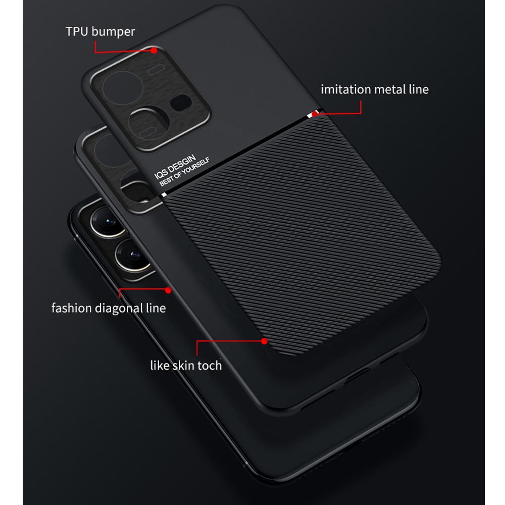 For Vivo Y35 Phone Case TPU Soft Bumper Magnetic Shockproof 360 Full Protector Back Cover for VIVO Y35 4G Case Skin Touch Coque