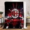 AC Milan Soccer Designed Flannel Blanket for Bedroom, Living Room, Sofa, and Nap