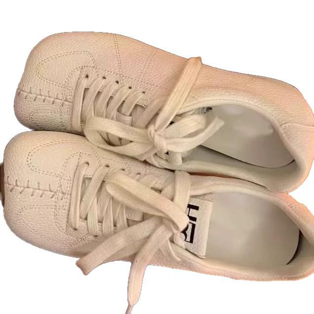 Time Line - Minimalist Litchi Pattern Structure German Training Shoes 4cm 2025 Summer New Comfortable Soft Sole Casual Shoes Women