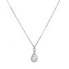 S925 Sterling Silver Necklace for Women , Waterdrop Pendant Light French Style Necklace , 2024 New Arrival