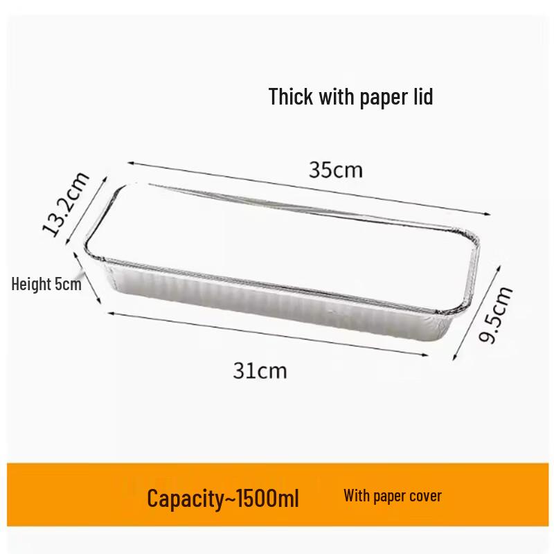 St. Bely Aluminum Foil Takeout Containers with Lids