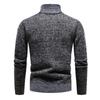 Autumn Winter Men Knitted Pullover Half Zip Stand Collar Long Sleeve Ribbed Cuff Slim Fit Warm Daily Office Business Casual Men Sweater Jumper