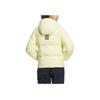 Adidas Wuji Series Fashion Versatile Letter Hooded Long Sleeve Warm Down Jacket Men Outerwear Yellow JL9590