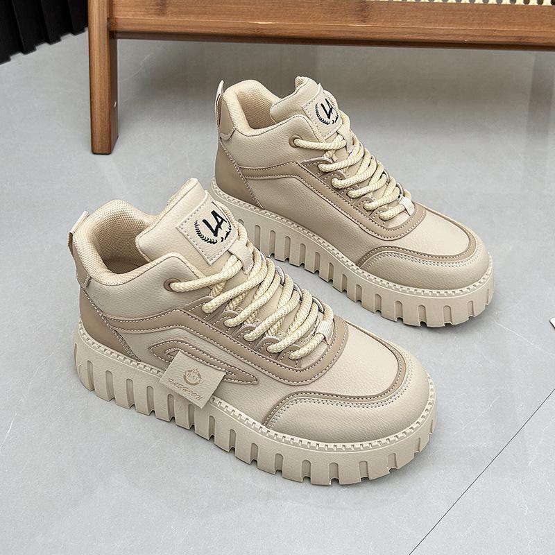 

Флисовые теплые белые туфли женские 2024 зимние новые модные универсальные высокие сноубордические ботинки повседневные зимние ботинки 12261 35