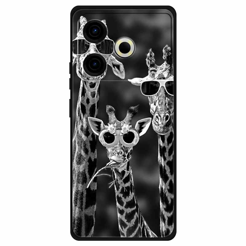 For Tecno Pova 6 Neo Case Silicone Soft Flower Space Fashion Cover For Tecno Phantom X2 Pro Cases Landscape Paint Covers Cute