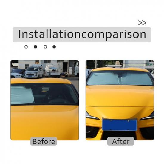 Foldable Car Sun Shade Windshield Window Sunshade Cover For Toyota Supra -24