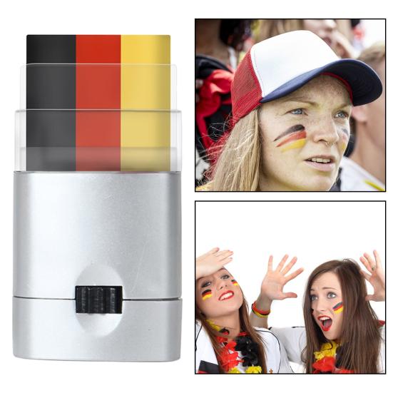 Patriotic Red White Blue Stick Face Paint Safe Ingredients Non-irritating Easy To Apply