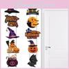 Halloween Door Hanging Decor With Pumpkin And Bat Paper Scene Setter For Party Celebrations