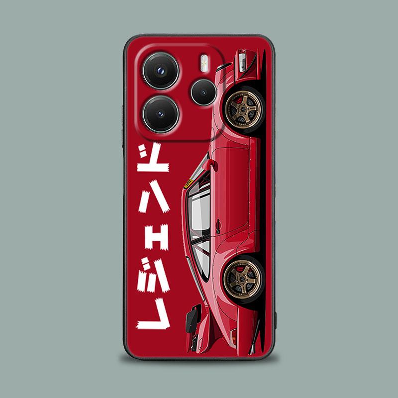 

Cool Male Men Sports Car JDM Phone Case for Xiaomi Redmi 14C 12C 10C 13C 4G Redmi Note 14 13 12 11 10 Pro Plus 5G 12S 11S Cover Redmi 10C