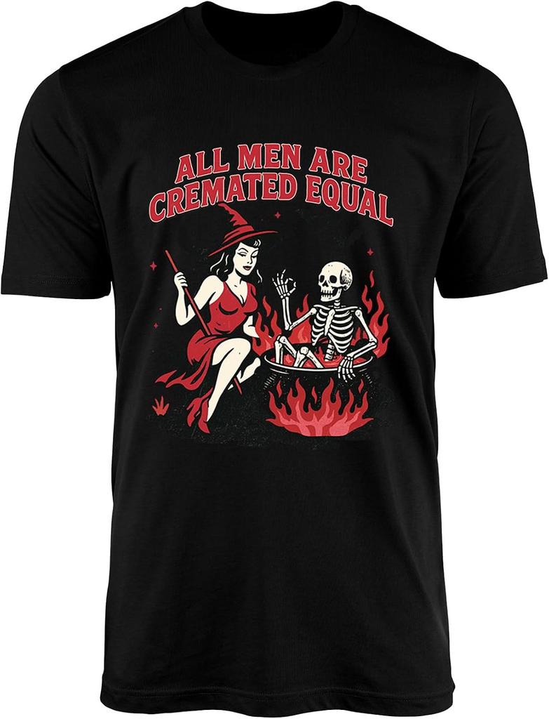 Skeleton Witch Cremated Equal T-shirt