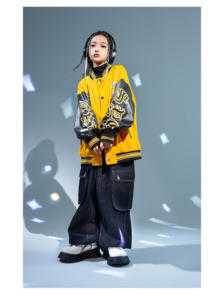 Barnens Hip Hop Dansdräkt: Trendigt Streetwear Byxset för Pojkar & Flickor