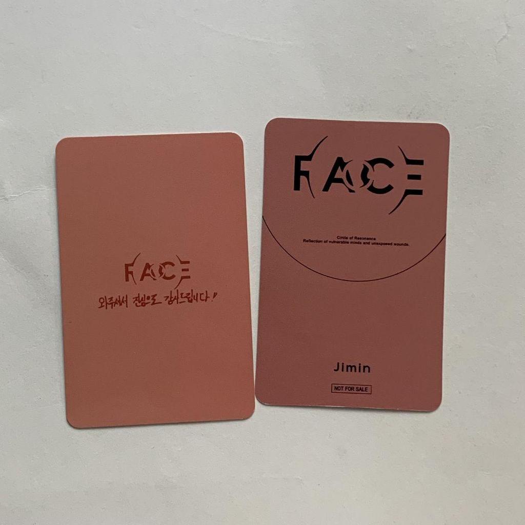 [USED] BTS Universal Sanok Public Broadcast Limited Random Trading Card FACE Jimin 2 Pieces